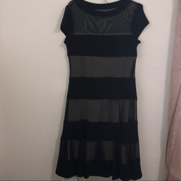 NWT R&M Richards black/taupe dress 🌸 - Picture 4 of 4